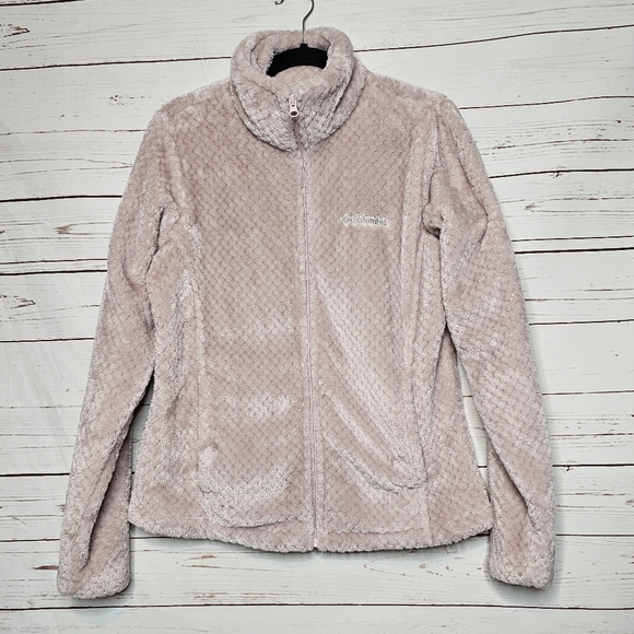 Columbia Jackets & Blazers - Columbia Pink Funnel Neck Full Zip Jacket